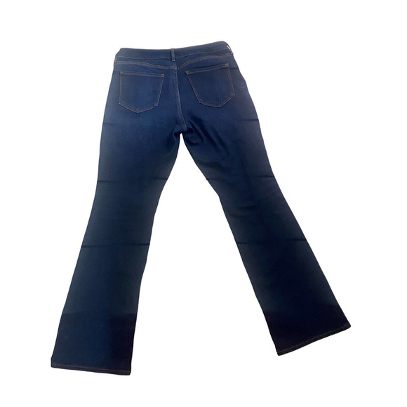 Old Navy Kicker Boot Cut Women Size 10 Short Blue Dark Wash Denim Mid Rise Jeans - Picture 6 of 7